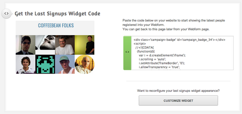 Social webform last signups widget code.png